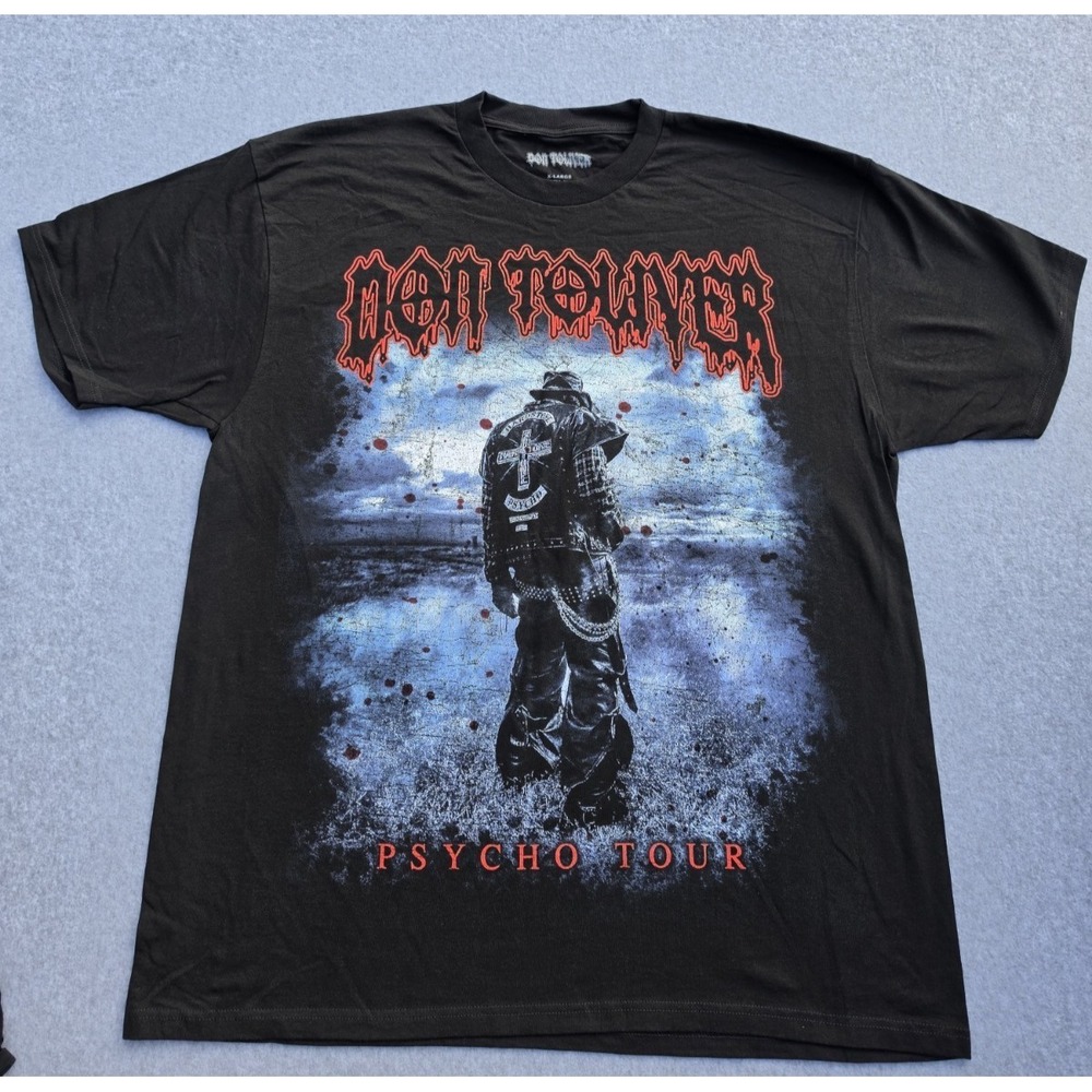 Don Toliver  "Psycho Tour" Graphic T Shirt Size X-Large Black‎ NWOT